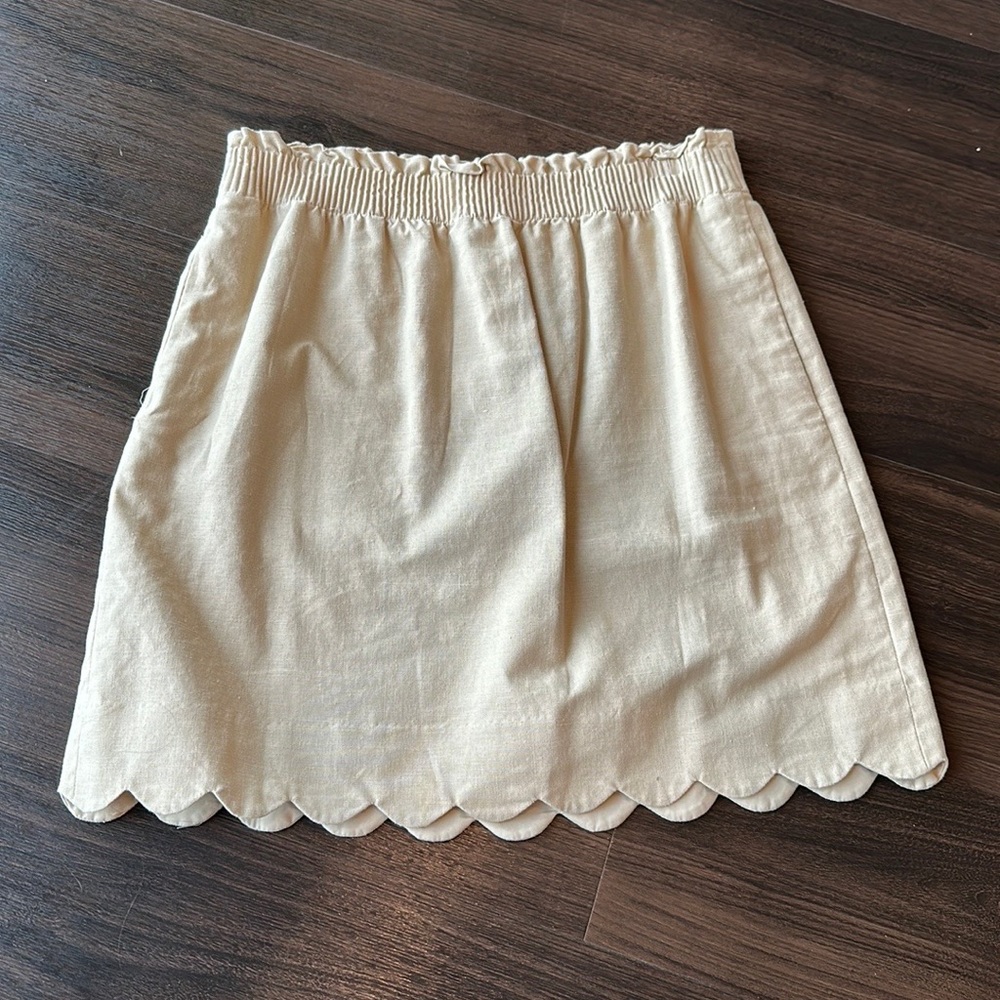 J Crew Scalloped Skirt